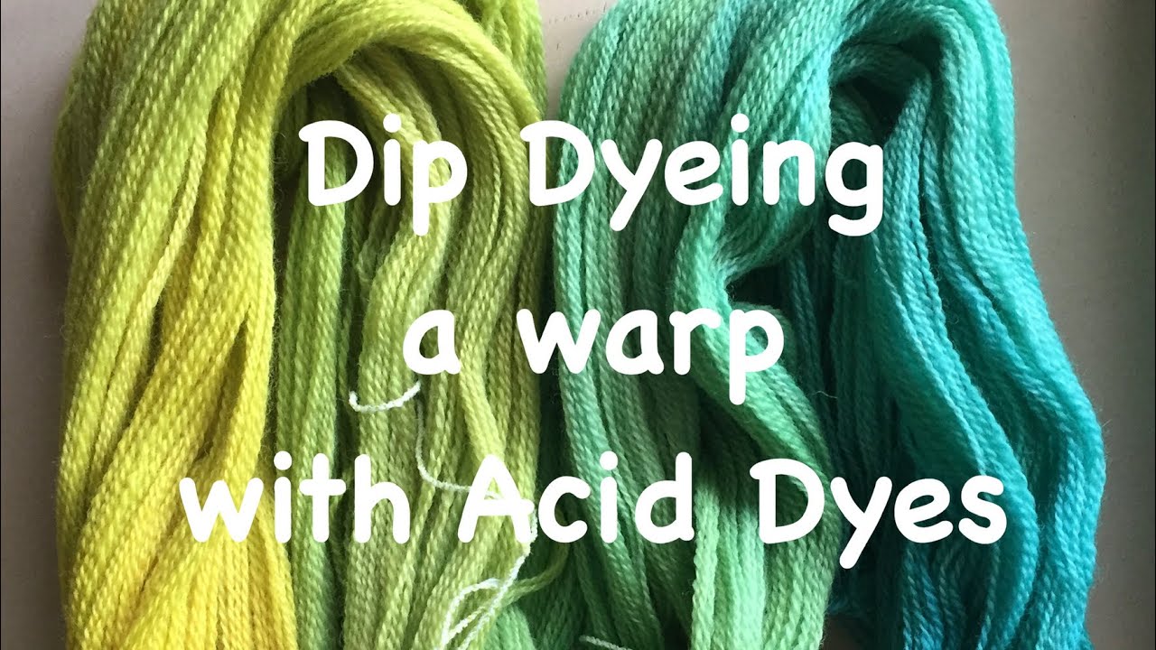 Dyeing Games- Dip Dyed Wool Warp