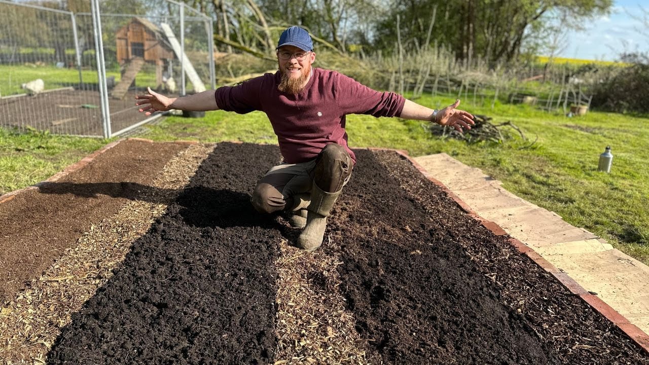 Building No Dig Beds! And Some Baby Pigs!