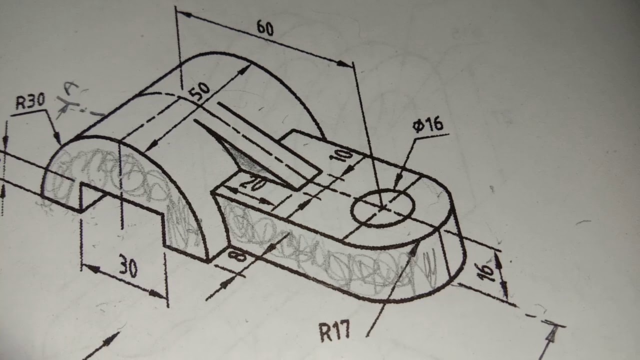Sectional Orthographic projection 7