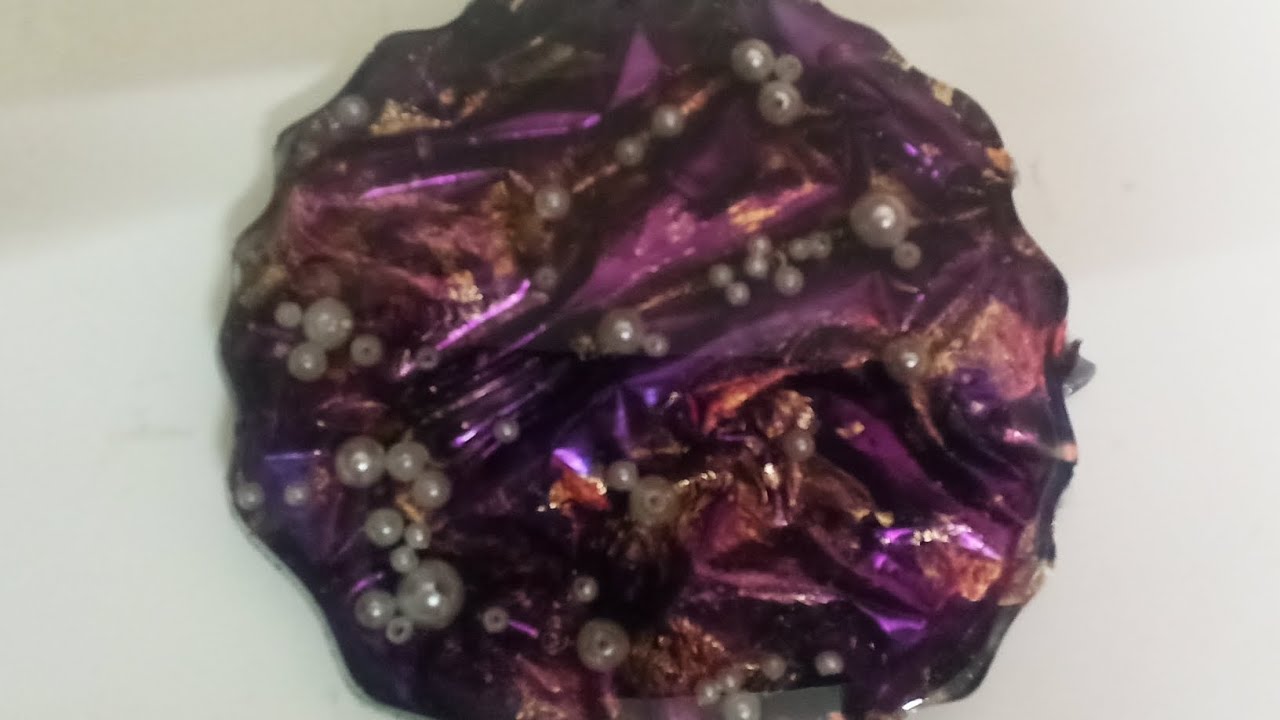 Resin silkfold technique tea coaster #resinart #resincoasters 