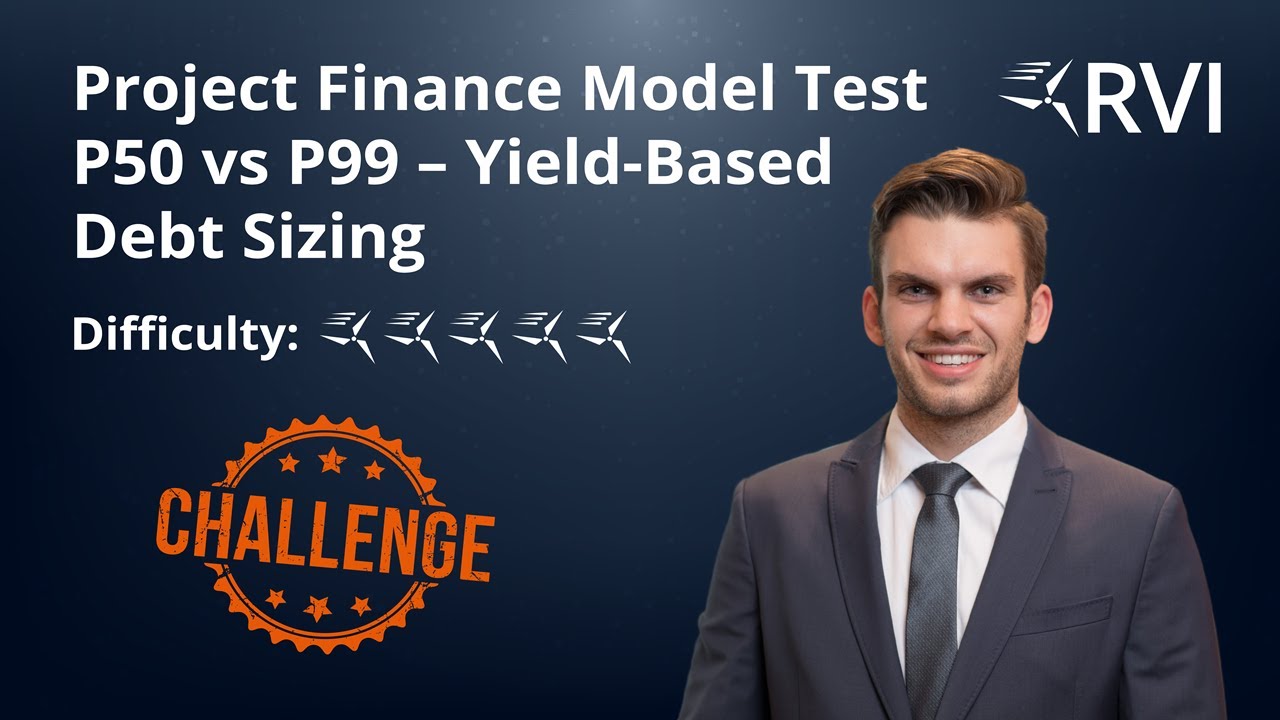 Project Finance Model Test | P50 vs P99 – Yield-Based Debt Sizing