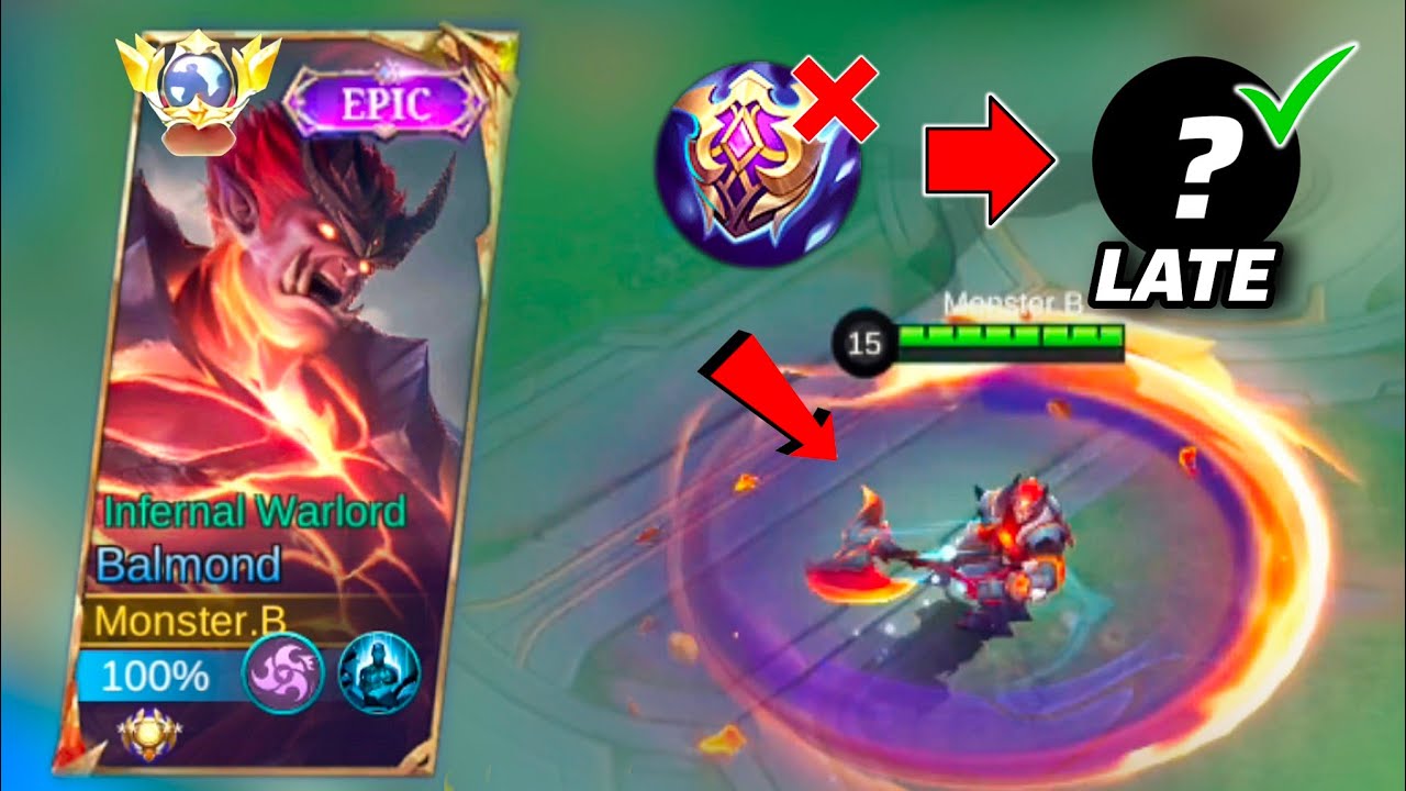 BALMOND EXP LANE USES THIS LATE OP ITEM! (TRY THIS) BEST BUILD AND EMBLEM 2024 - MLBB