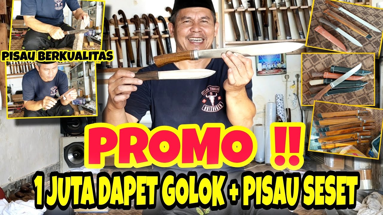 PROMO LAGI ‼️ 1 JUTA DAPET GOLOK SAMA PISAU ‼️ Golok Sembelih Qrisdoren H.M.Sidik