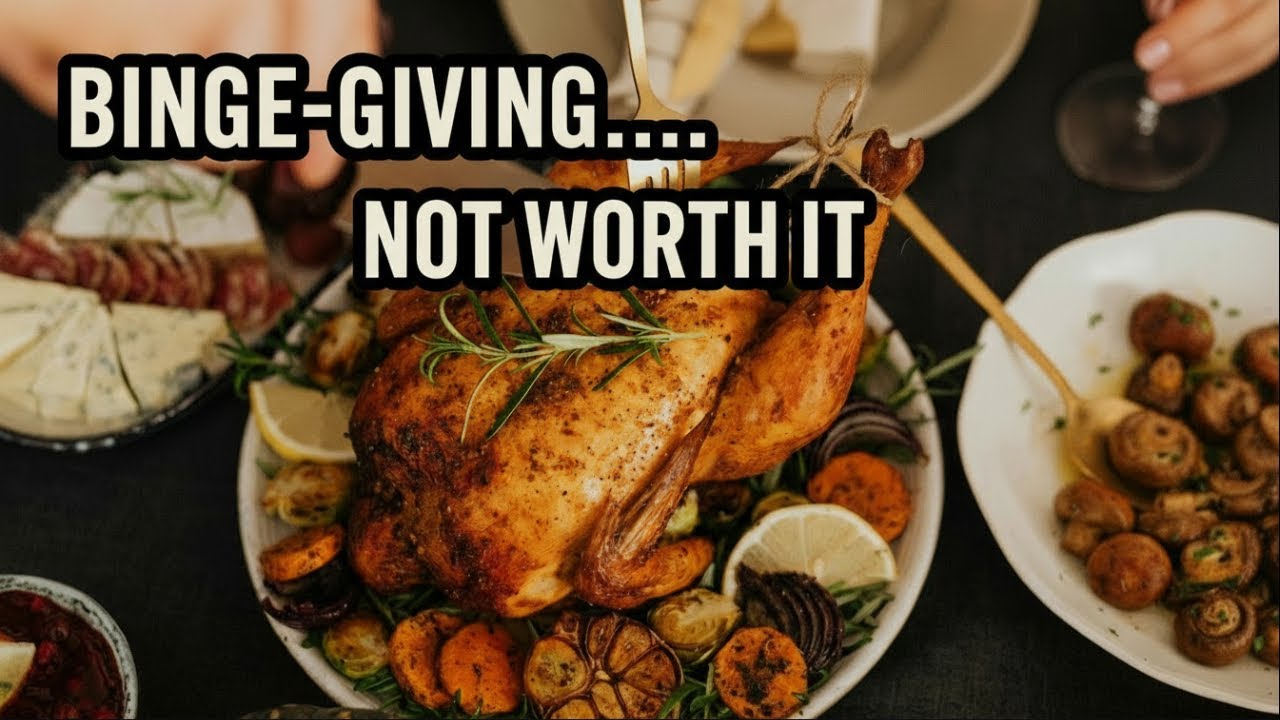 BINGEGIVING! Podcast and storytime - I share one of my worst Thanksgiving binges ever!