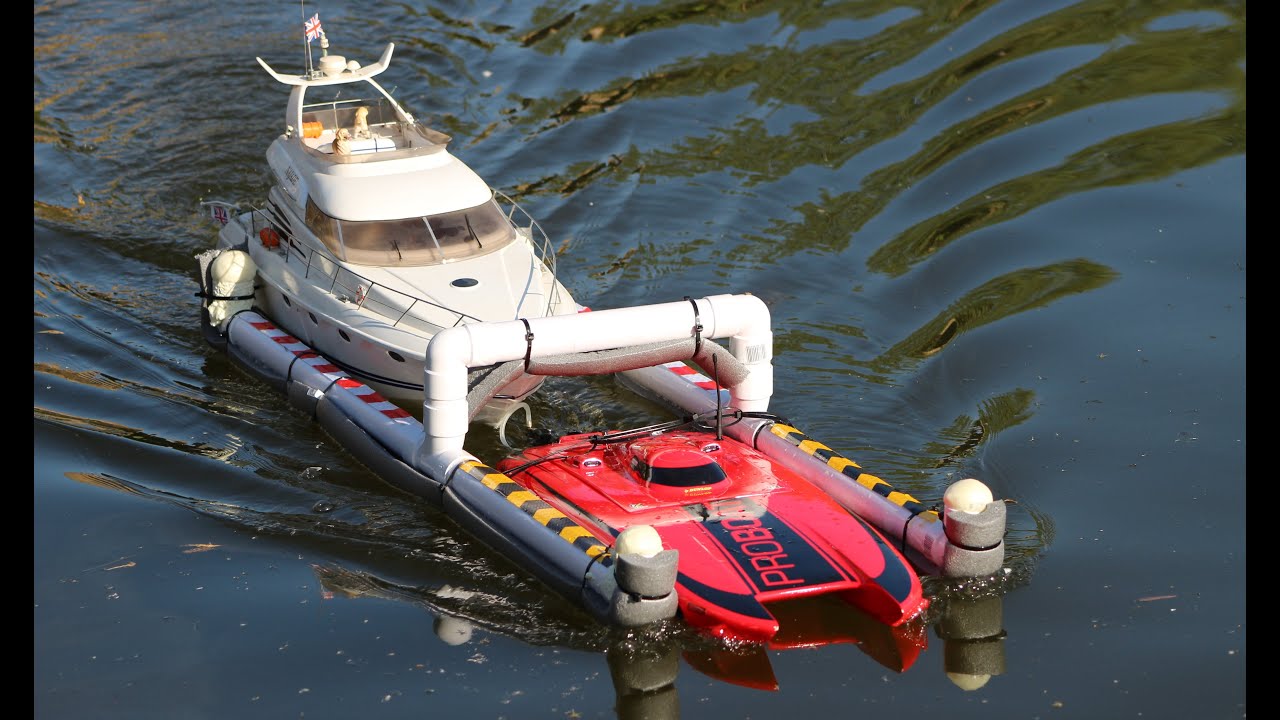 RC BOAT CRAFT RESCUE TEST BLACK JACK PROBOAT