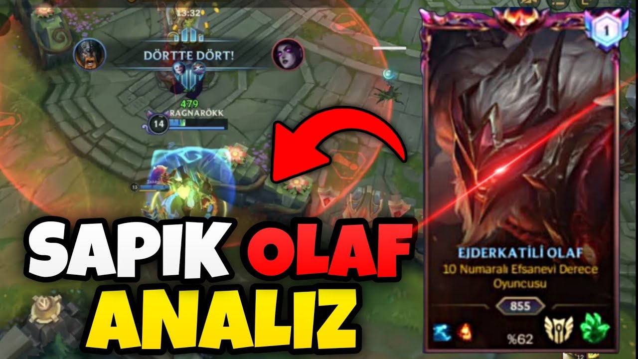 AVRUPA'NIN EN SAPIK OLAF'INA ANALİZ YAPTIK !!! BÖYLE SAPIK GÖRMEDİNİZ !!! WİLD RİFT OLAF !!!
