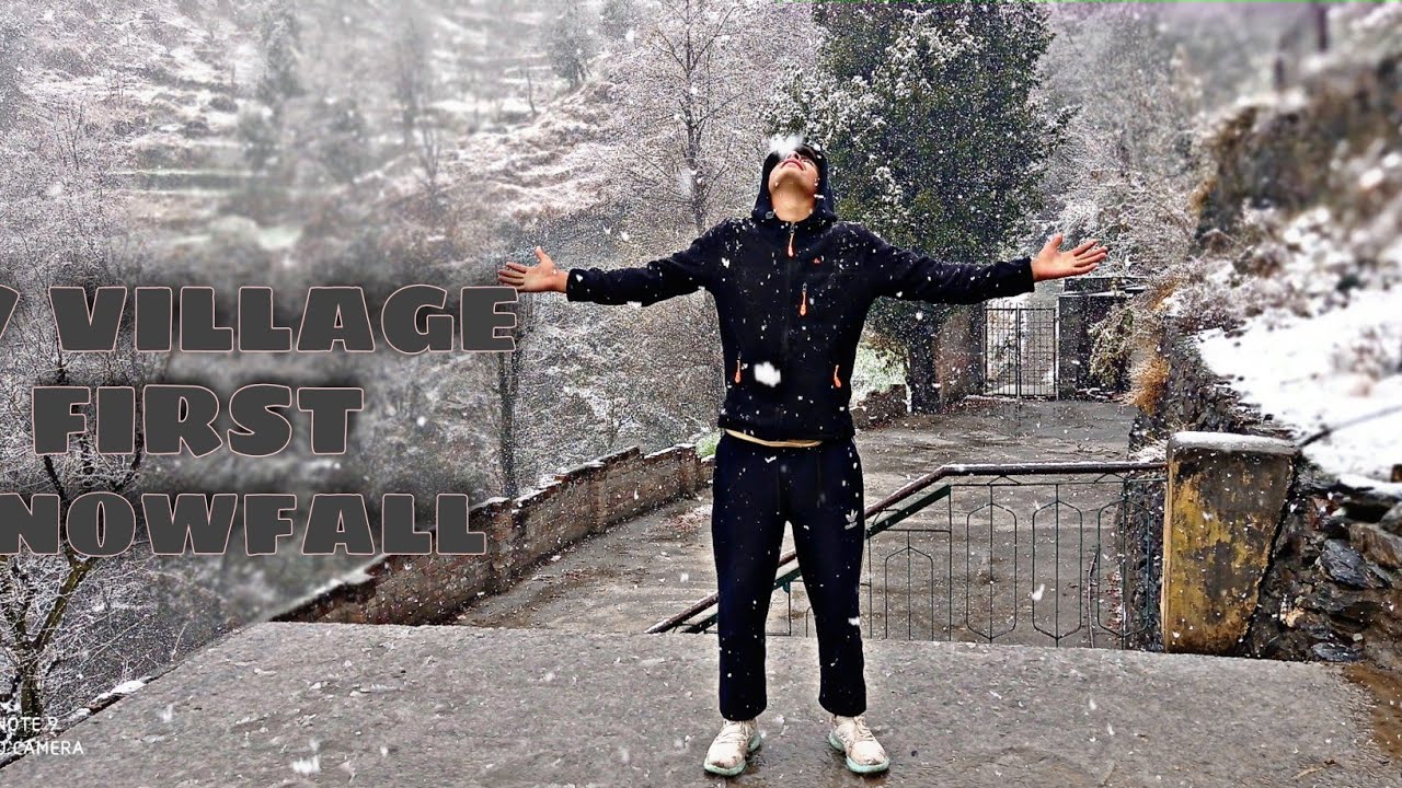My Village First Snowfall ❄️❄️❄️