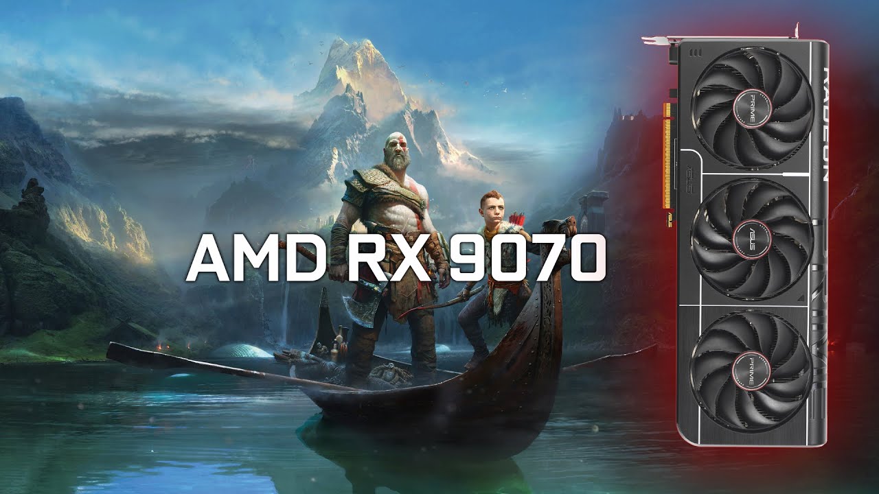AMD RX 9070 16GB ASUS  PRIME OC - GOD OF WAR (2022)