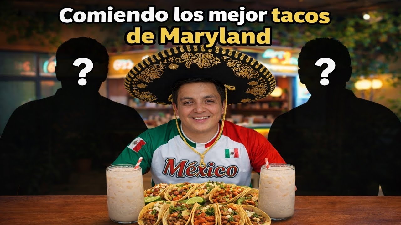 Comiendo Sabrosos Tacos Mexicano