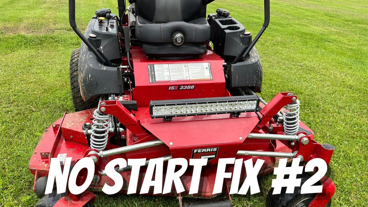 How To Fix Ferris ISX3300 Zero Turn Click No Start Problem