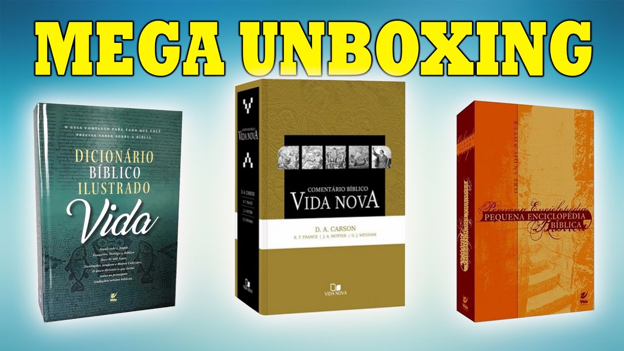 COMENTÁRIO BÍBLICO VIDA NOVA E DICIONARIO BÍBLICO ILUSTRADO VIDA + BÔNUS - UNBOXING