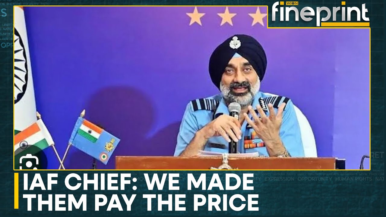 IAF Chief AP Singh Explains How India Brought Pakistan 'To Its Knees' | WION Fineprint
