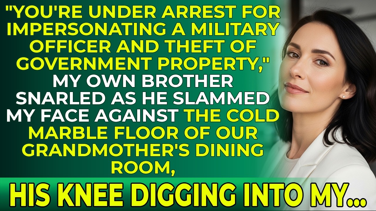 My Brother Arrested Me At Family Dinner—Then His Captain Saluted Me: 'General, We're Here'