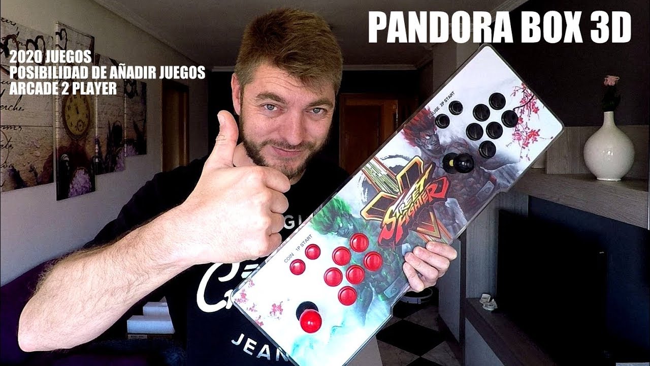 🕹️PANDORA BOX 3D, CONSOLA ARCADE, TREASURE 3D, se añaden + JUEGOS, 2200 juegos