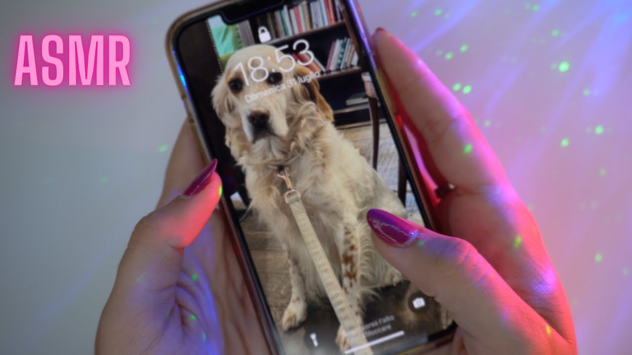 ASMR con taaaanto Tongue Clicking | COSA C'E' NEL MIO IPHONE 13 PRO?
