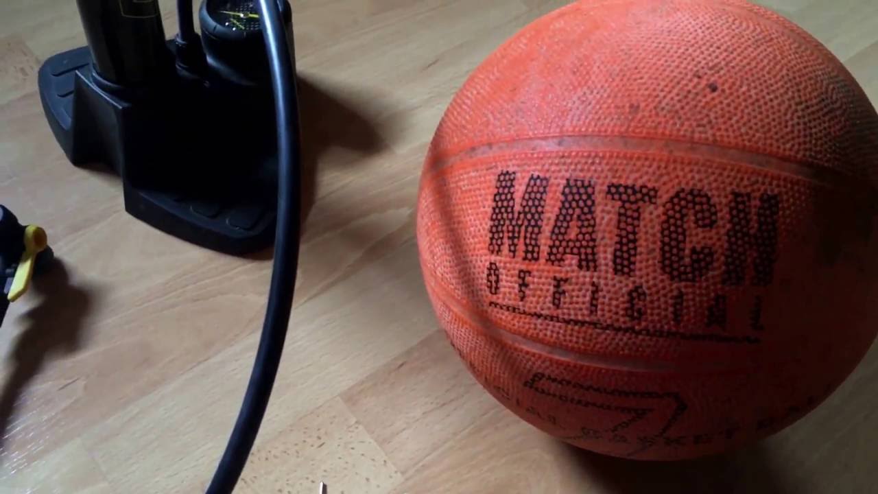 Basketball aufpumpen mit Ballpumpe und Nadeladapter Joe Blow Mountain Anleitung