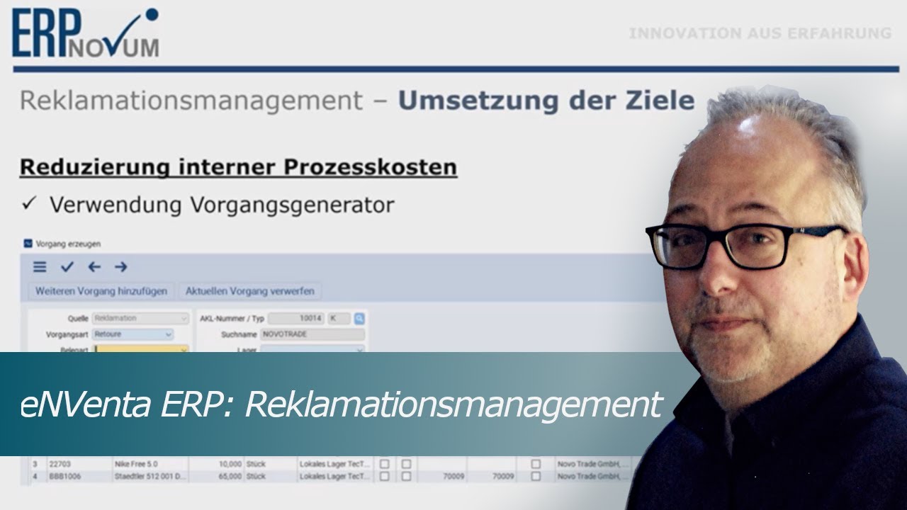 eNVenta ERP ✅ Reklamationsmanagement