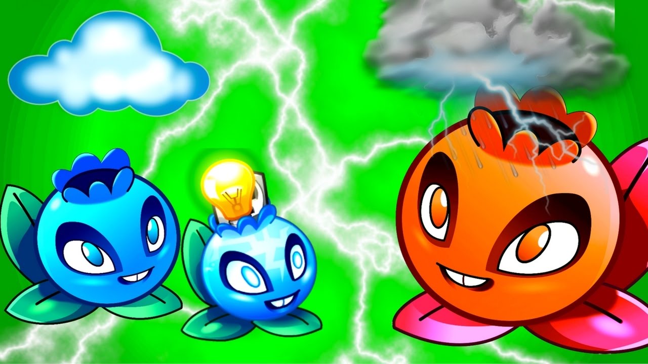 Plants vs Zombies 2 ELECTRIC BLUEBERRY vs 17x Zombies: Showcase