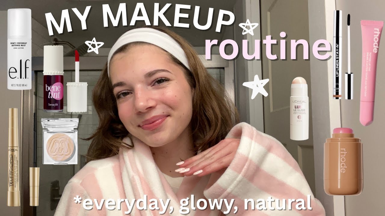 MY MAKEUP ROUTINE 🧖‍♀️🍵 *glowy, dewy & natural 
