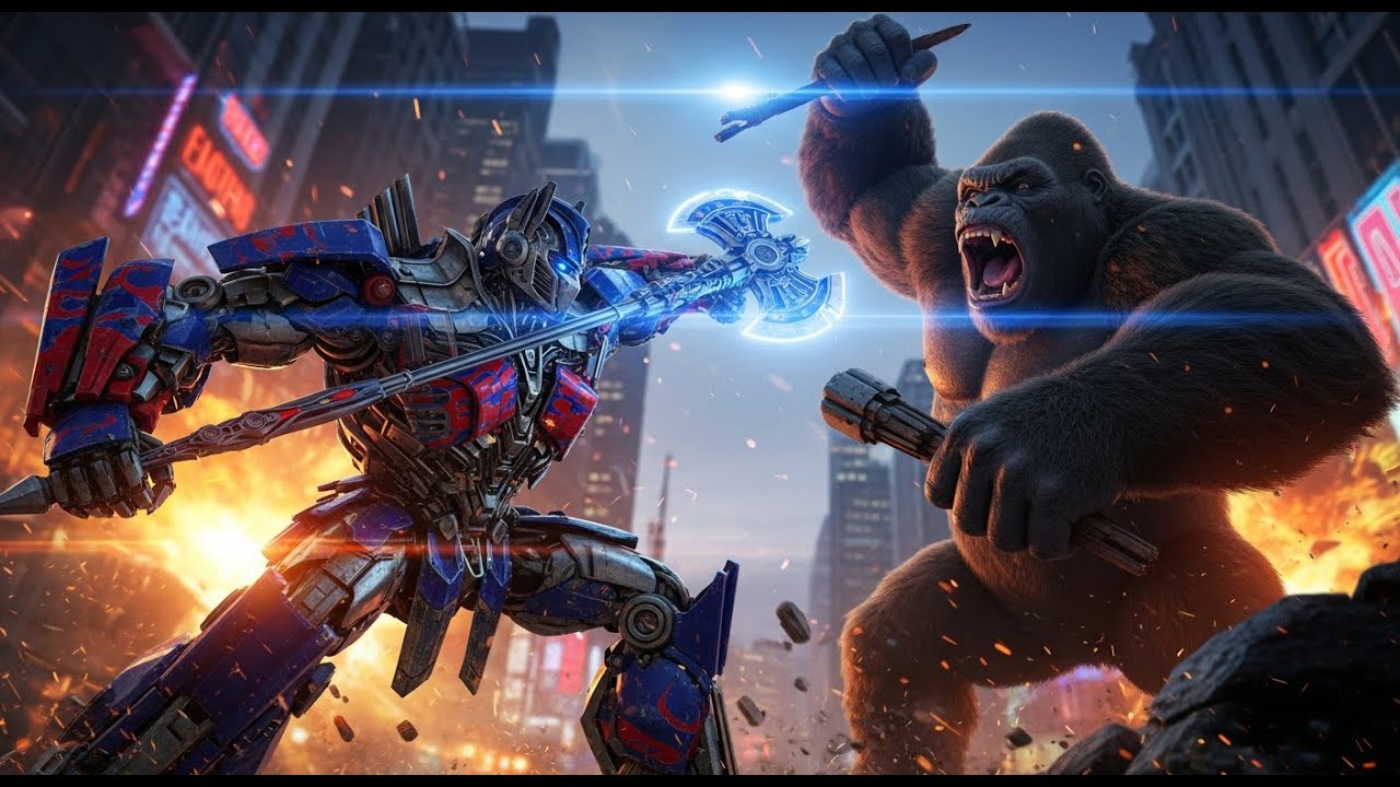Optimus Prime vs King Kong When Metal Stands Against the Wild Beast
