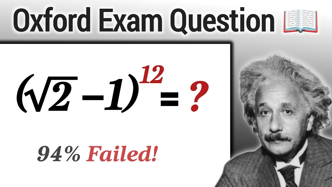 Calculator Not Allowed || Oxford Entrance Exam Question 