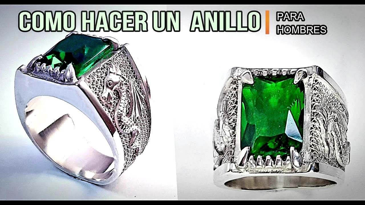 Anillos para hombre hecho a mano ( Making Emerald Rings Silver For Men )