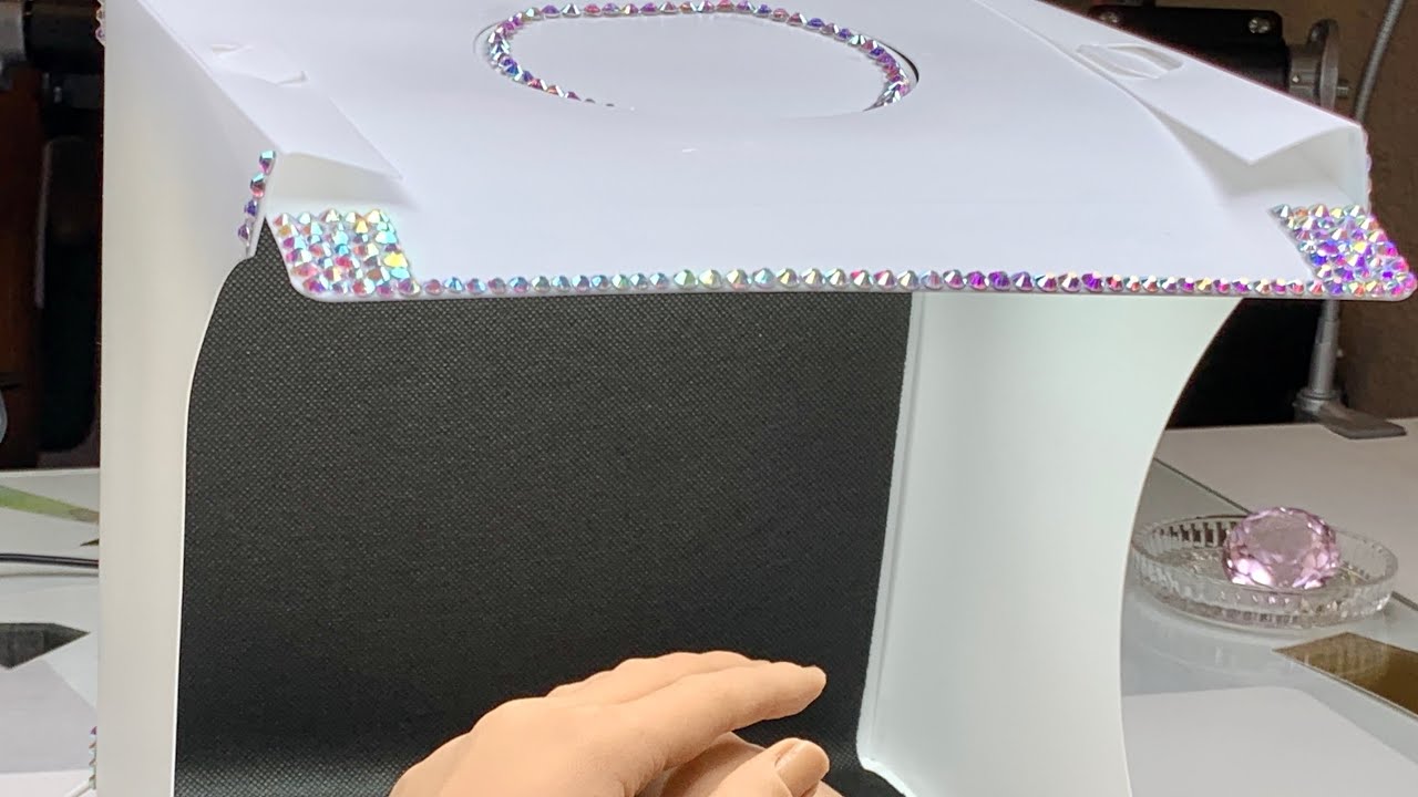 Nail Art Photos with Bling out PULUZ Ring Light Box