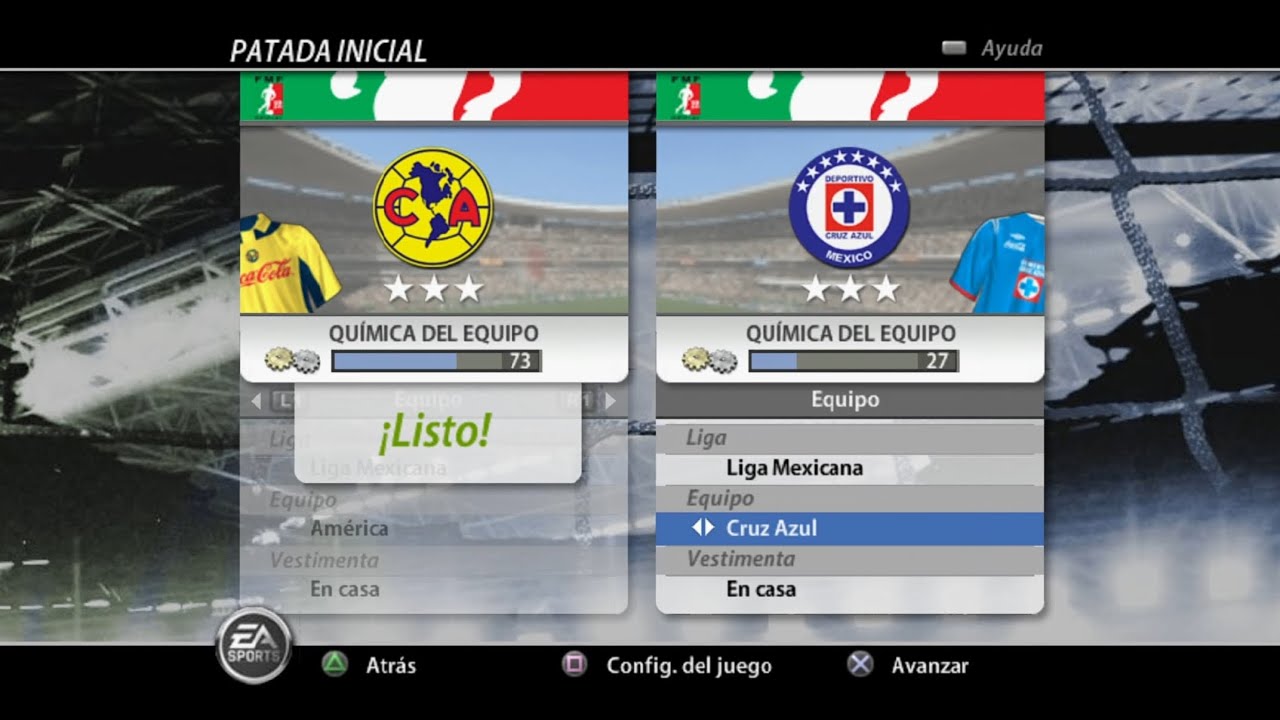 FIFA 06 (PS2) Gameplay | Club America vs Cruz Azul | El Clásico Joven
