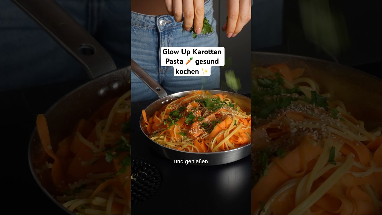 Gesunde Karotten Pasta 🥕✨ Einfaches Hauptgericht mit viel Gemüse 