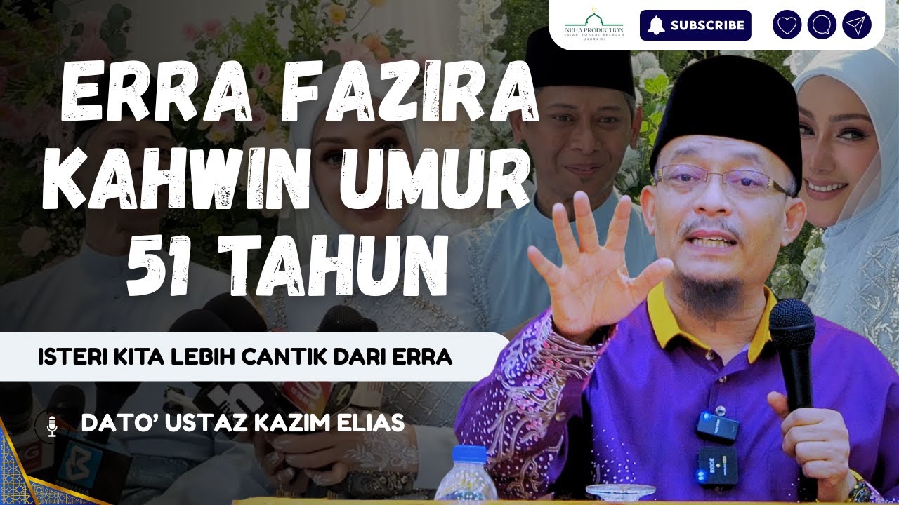 Erra Fazira Kahwin Umur 51 Tahun OoO, Isteri Kita Lebih Cantik Dari Erra Fazira | Dato' Ustaz Kazim