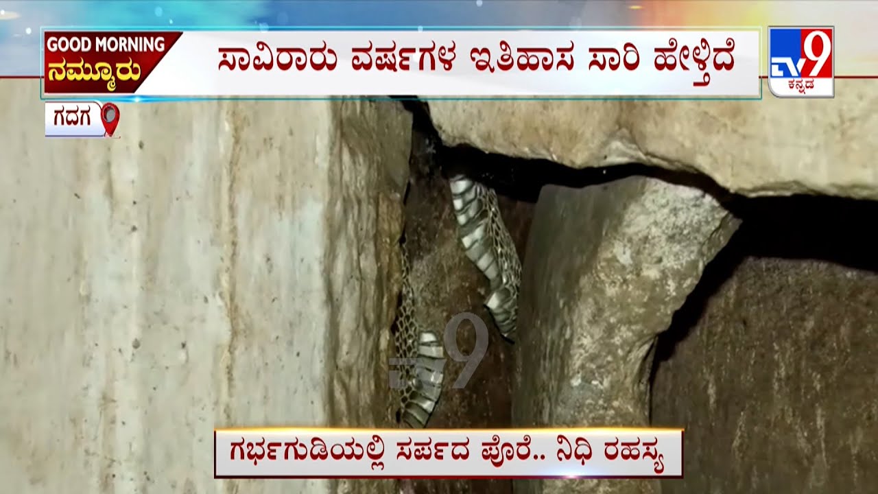 Gadag Lakkundi Excavation: ಕೋಡಿ ಬಸವಣ್ಣ ದೇಗುಲದಲ್ಲಿದ್ಯಾ ಸಂಪತ್ತು ಗರ್ಭಗುಡಿಯಲ್ಲಿ ನಾಗರಹಾವಿನ ಪೊರೆ ಪತ್ತೆ