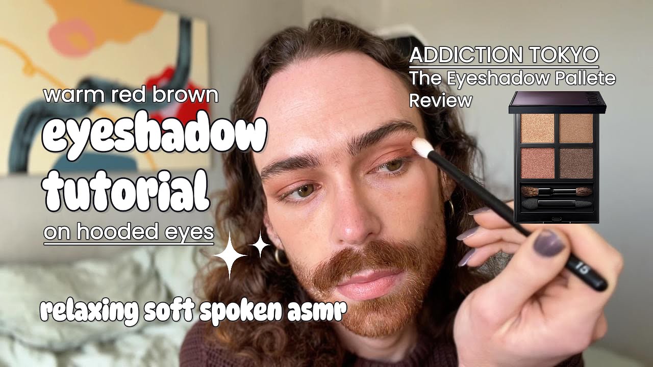 Relaxing Soft Spoken ASMR Makeup ADDICTION TOKYO Eyeshadow Palette ✨ Hooded Eyes Eyeshadow Tutorial