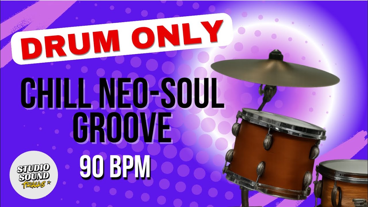 90 BPM Neo Soul Groove | Drum Track for Guitarists