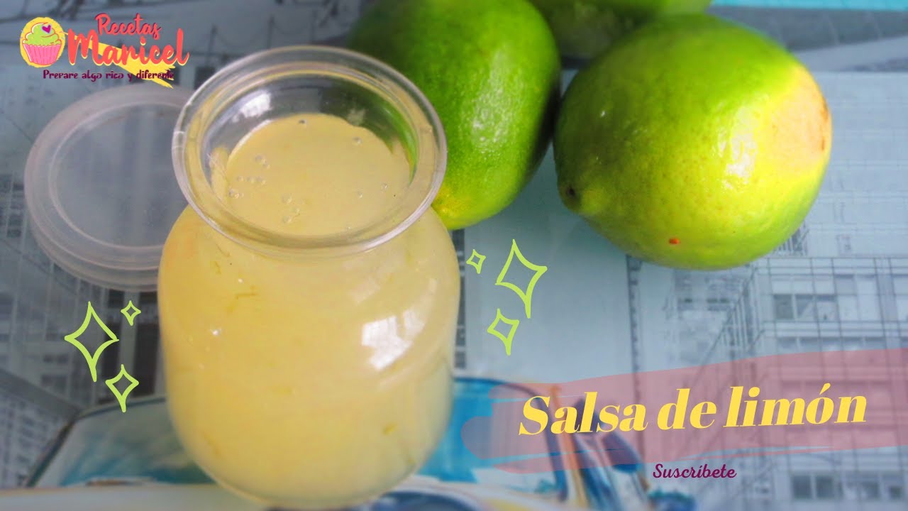 Receta de salsa de lim&oacute;n para postres 🍋