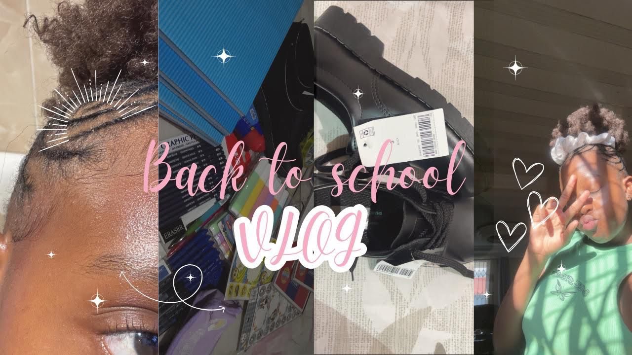 Back to school vlog | maintenance | stationary haul | cook with me |