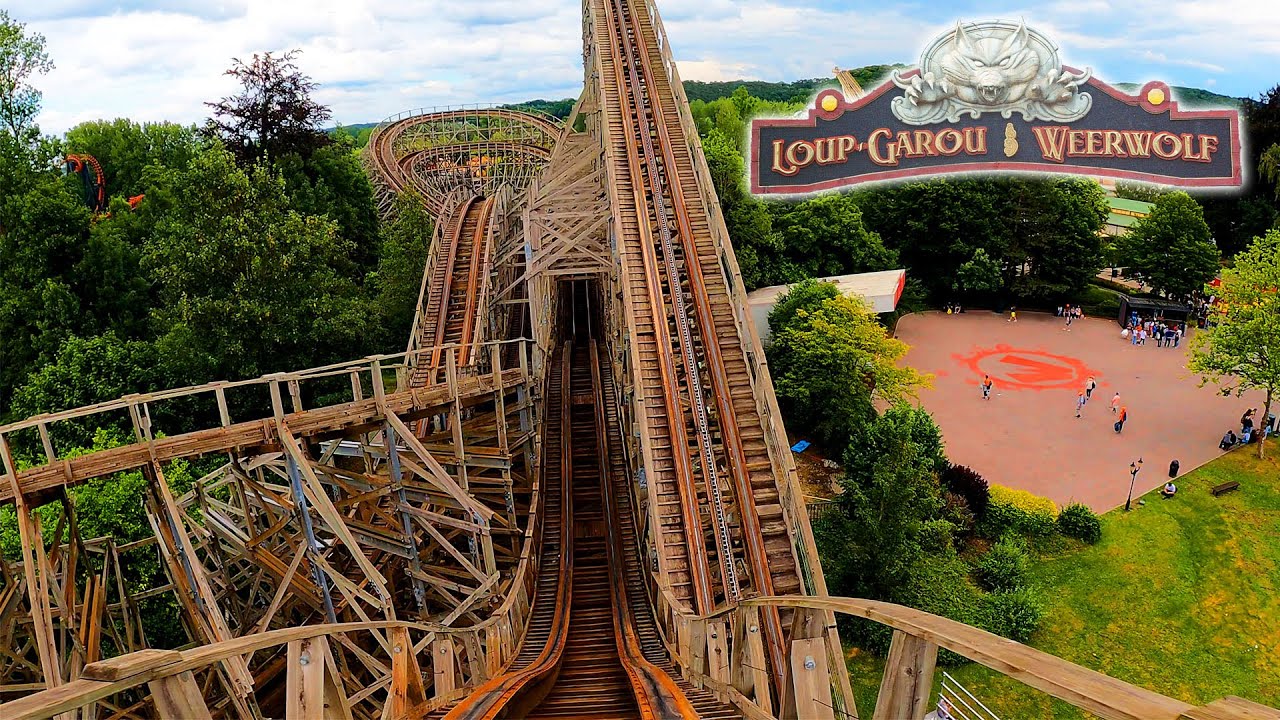 Loup Garou - Weerwolf - 4K Front Seat POV - Walibi Belgium
