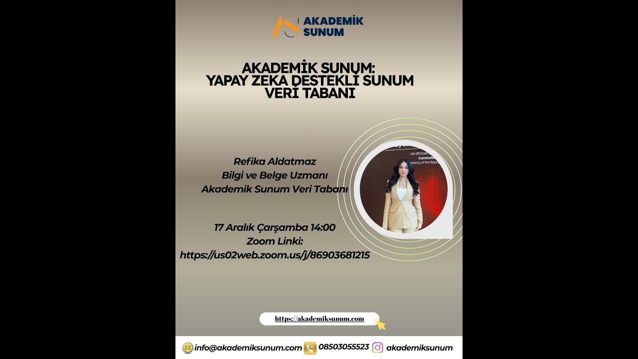 Akademik Sunum: Yapay Zeka Destekli Sunum Veri Tabanı