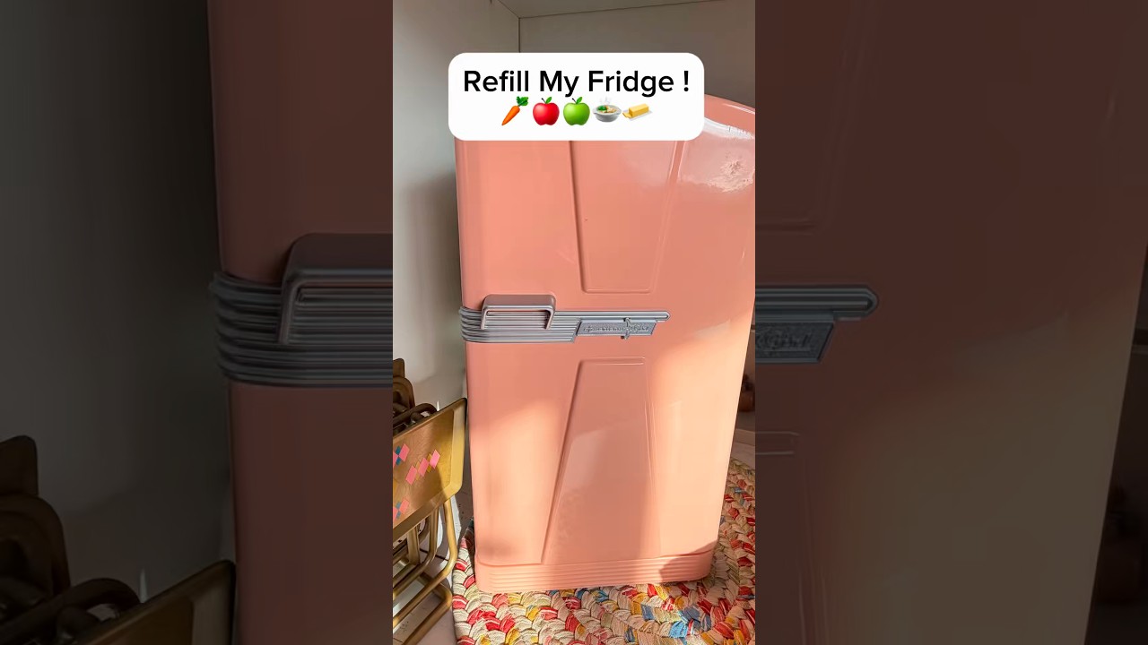 Refill My Fridge! 🍎🍇🍓🍉🥕🧈 #shortsfeed #shorts #asmr #asmrsounds #miniature #toys #nostalgia