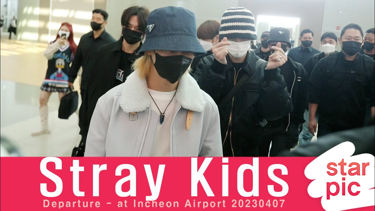 스트레이키즈 '파리에서 만나요 [STARPIC] / Stray Kids Departure - at  Incheon Airport 20230407