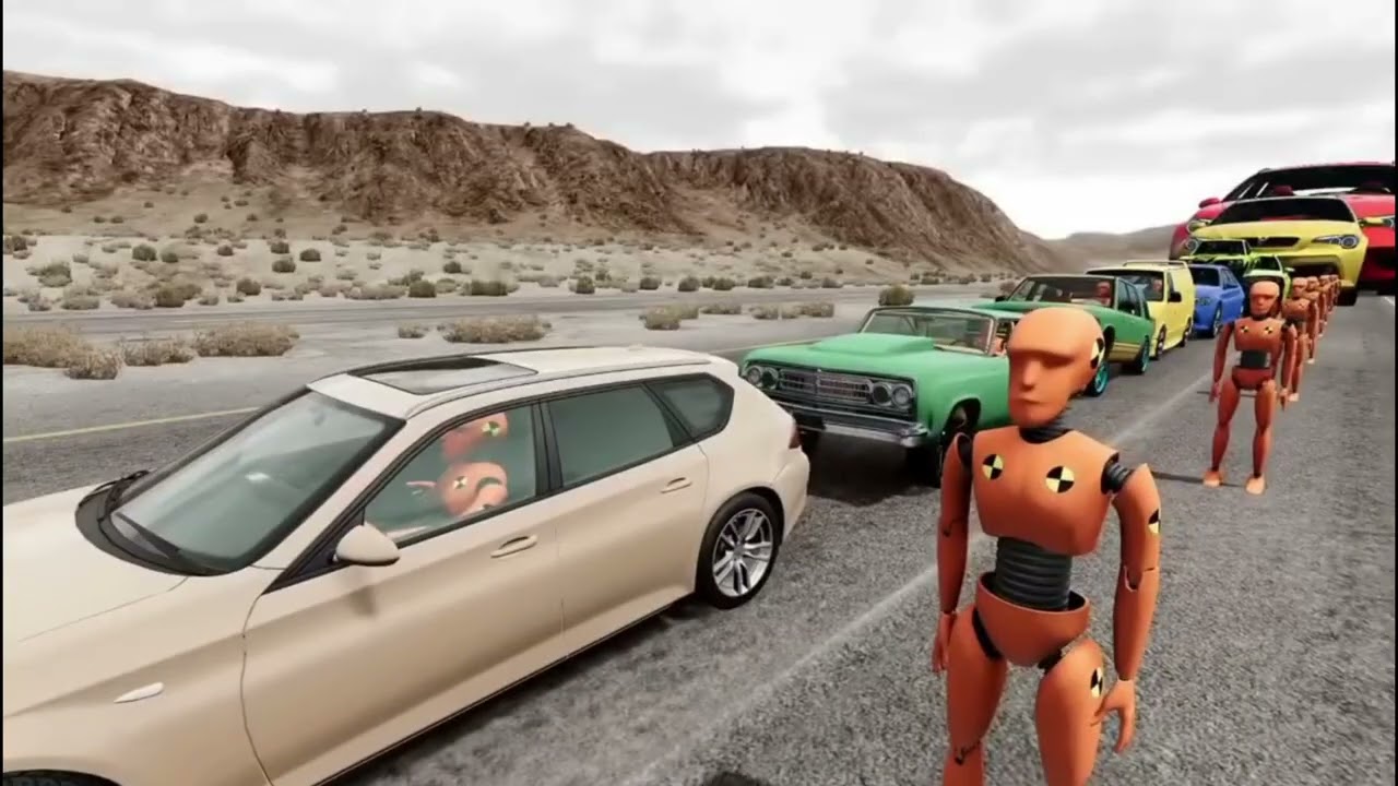 Big and Small Cars Vs Giant pit 🔥- Beam NG Drive Ultimate Destruction Challenge | Lri Gamming 