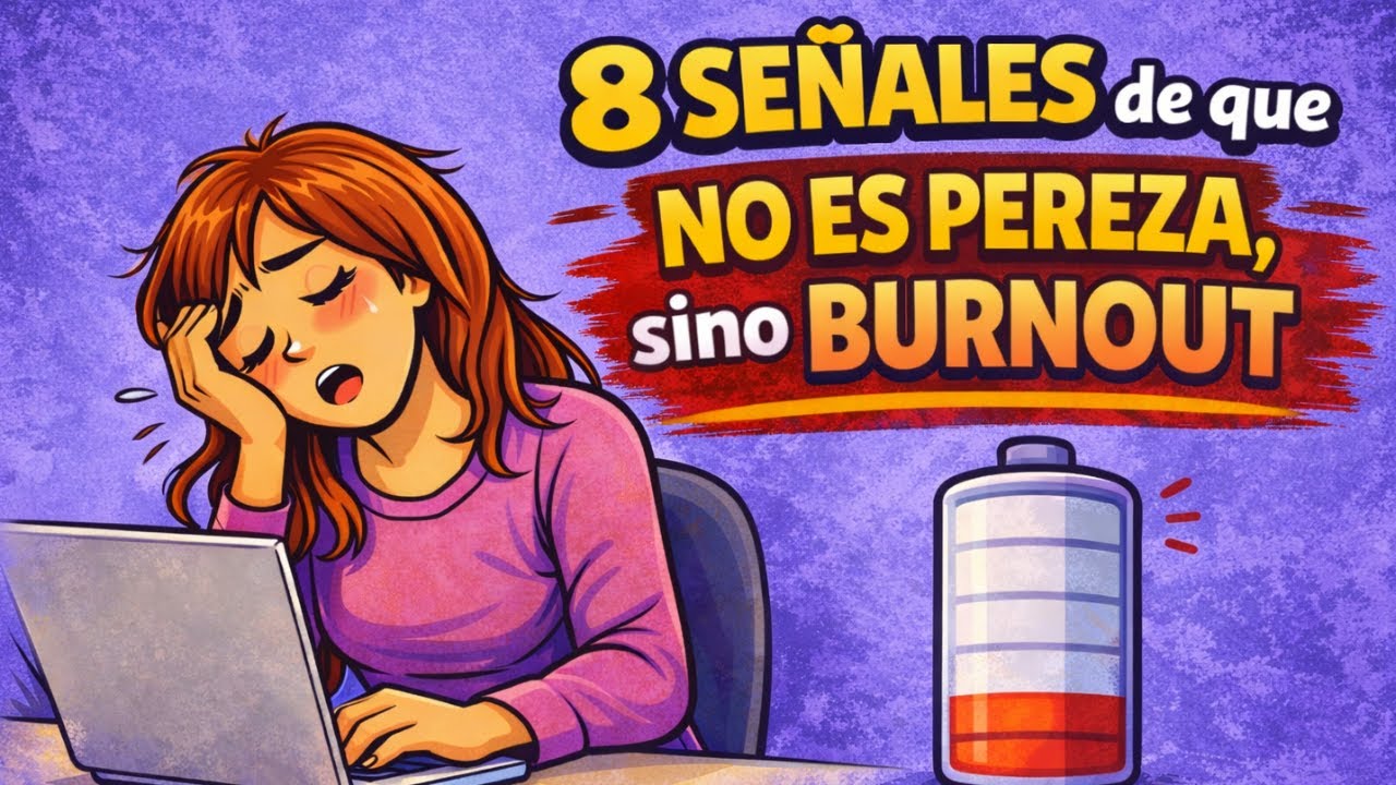 8 Señales de que NO ES PEREZA, sino BURNOUT