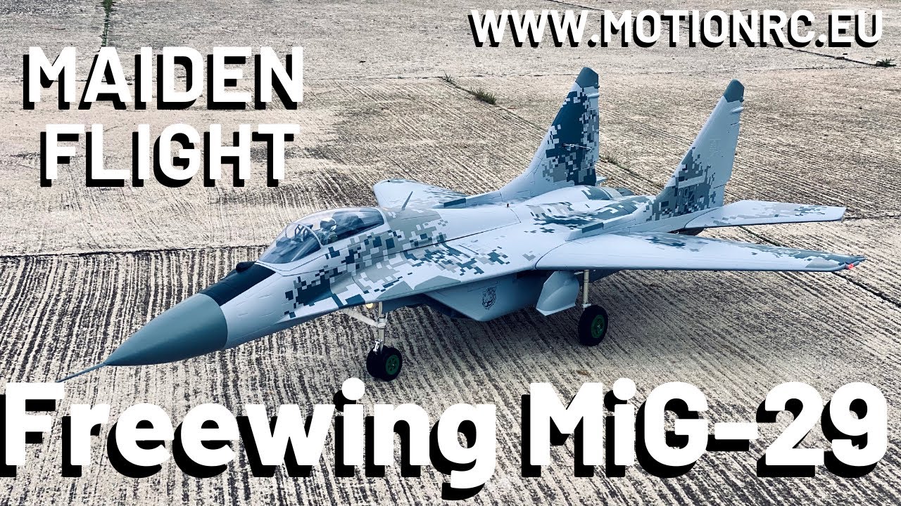 Freewing MiG-29 twin 80mm EDF Jet - MAIDEN FLIGHT (4K)