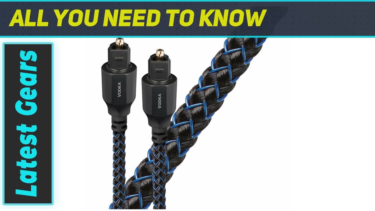 AudioQuest 0.75 m Vodka OptiLink Fiber Optic Cable 1.5 m TOSLINK Black Best Fiber Optic
