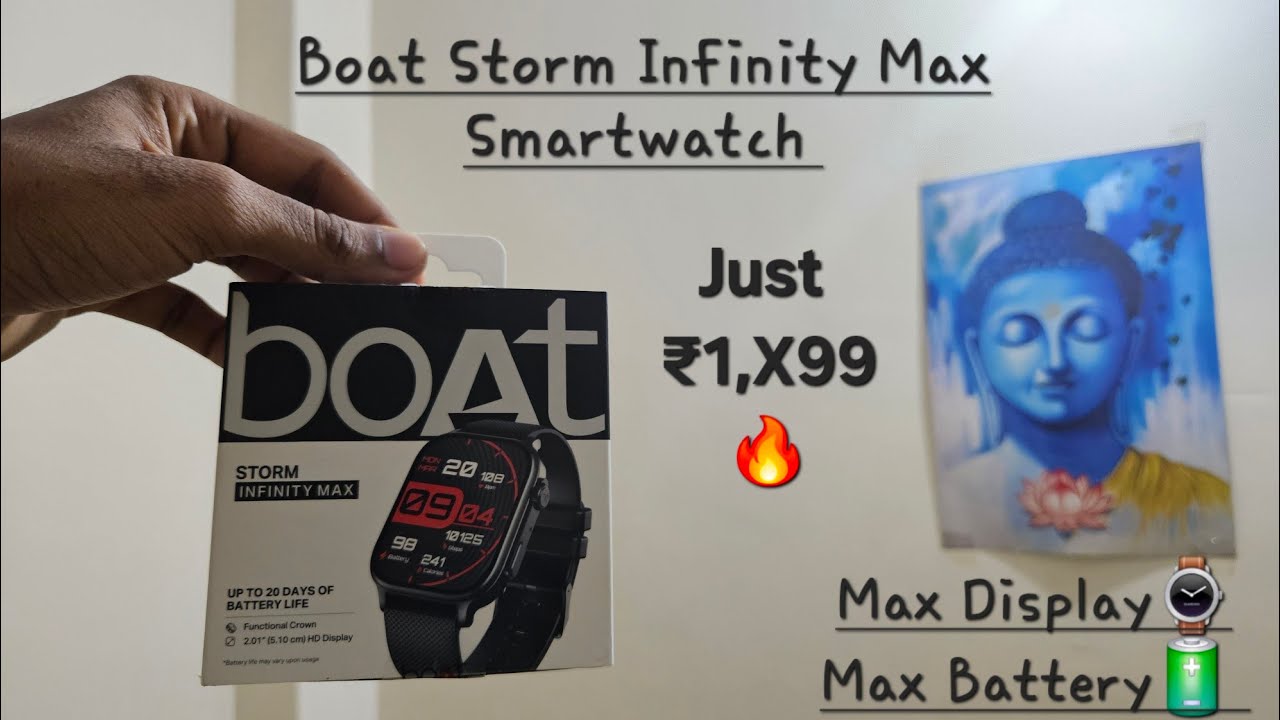 Boat Storm Infinity Max 🔥 Smartwatch ⌚️ | Unboxing and First Impressions | Just ₹1299⚡️⚡️