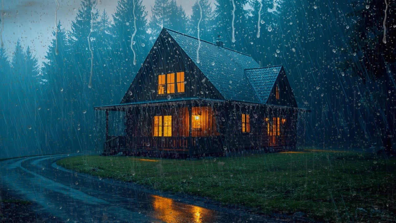 CALMING RAIN AT NIGHT 🌧️ ASMR FOR SLEEP, RELIEF ANXIETY & FOCUS