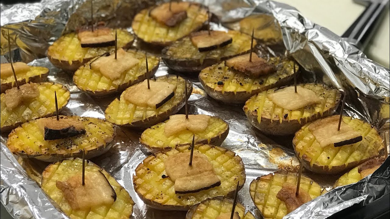 Кораблики картошка с салом . Блюдо в Духовке . Как приготовить картошку вкусно .