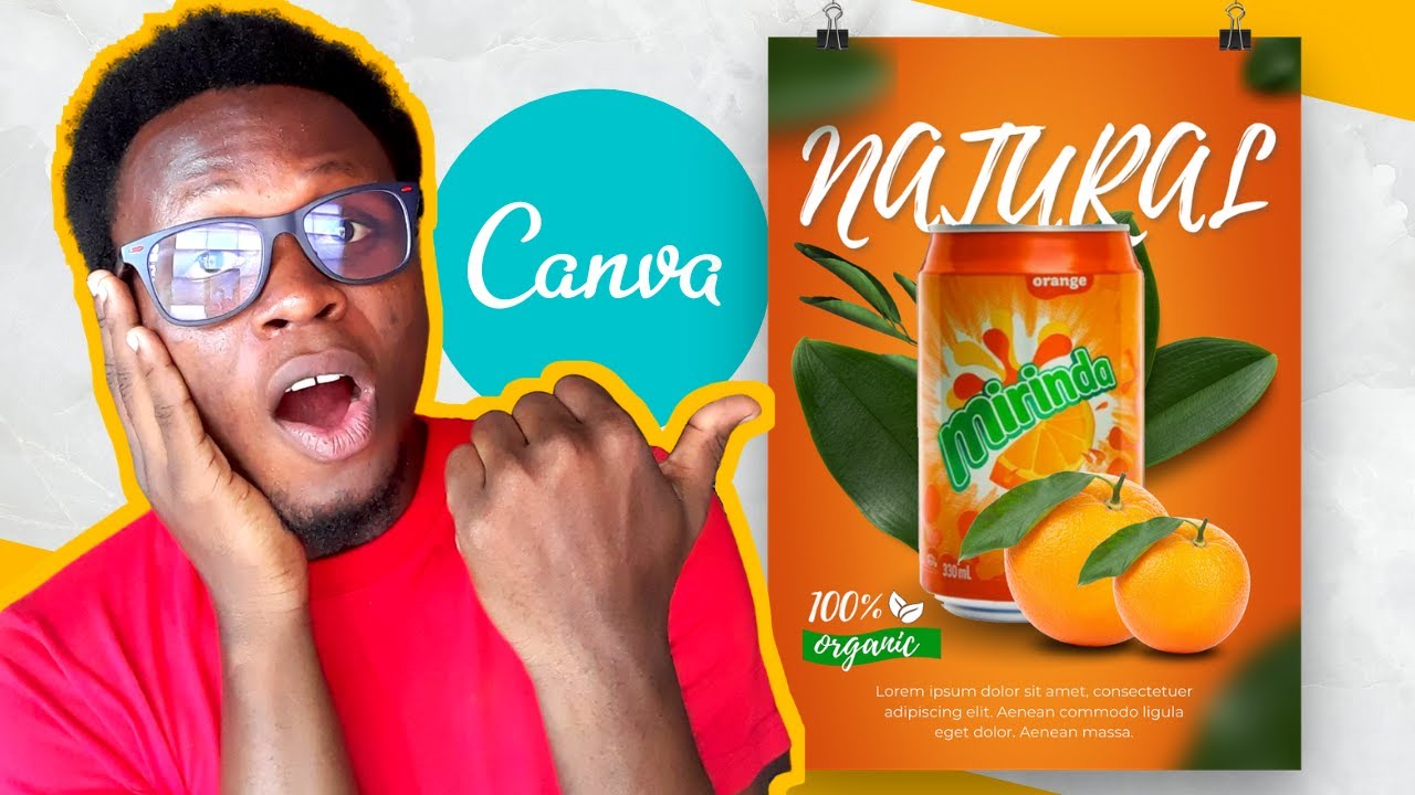 Attractive Product Design Poster in Canva  - African Geek