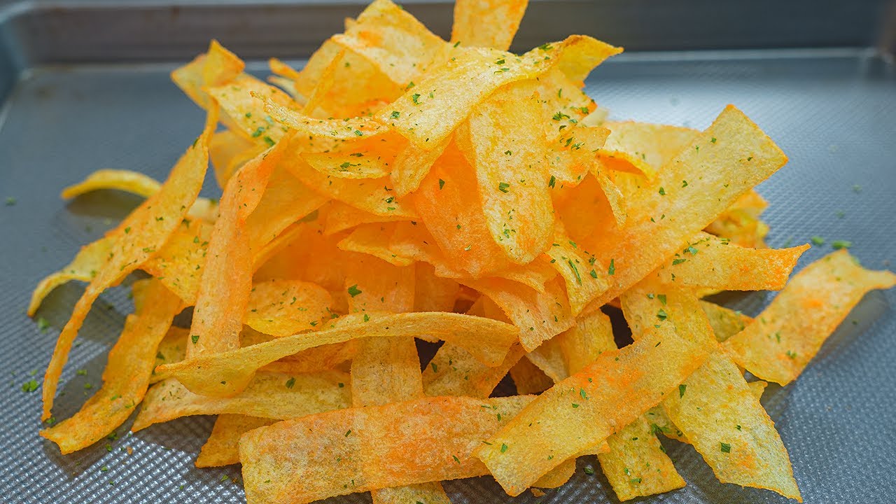 Easy Potato recipes! With 1 POTATOES! Cheap, Simple and very delicious potato chips! Potato snacks