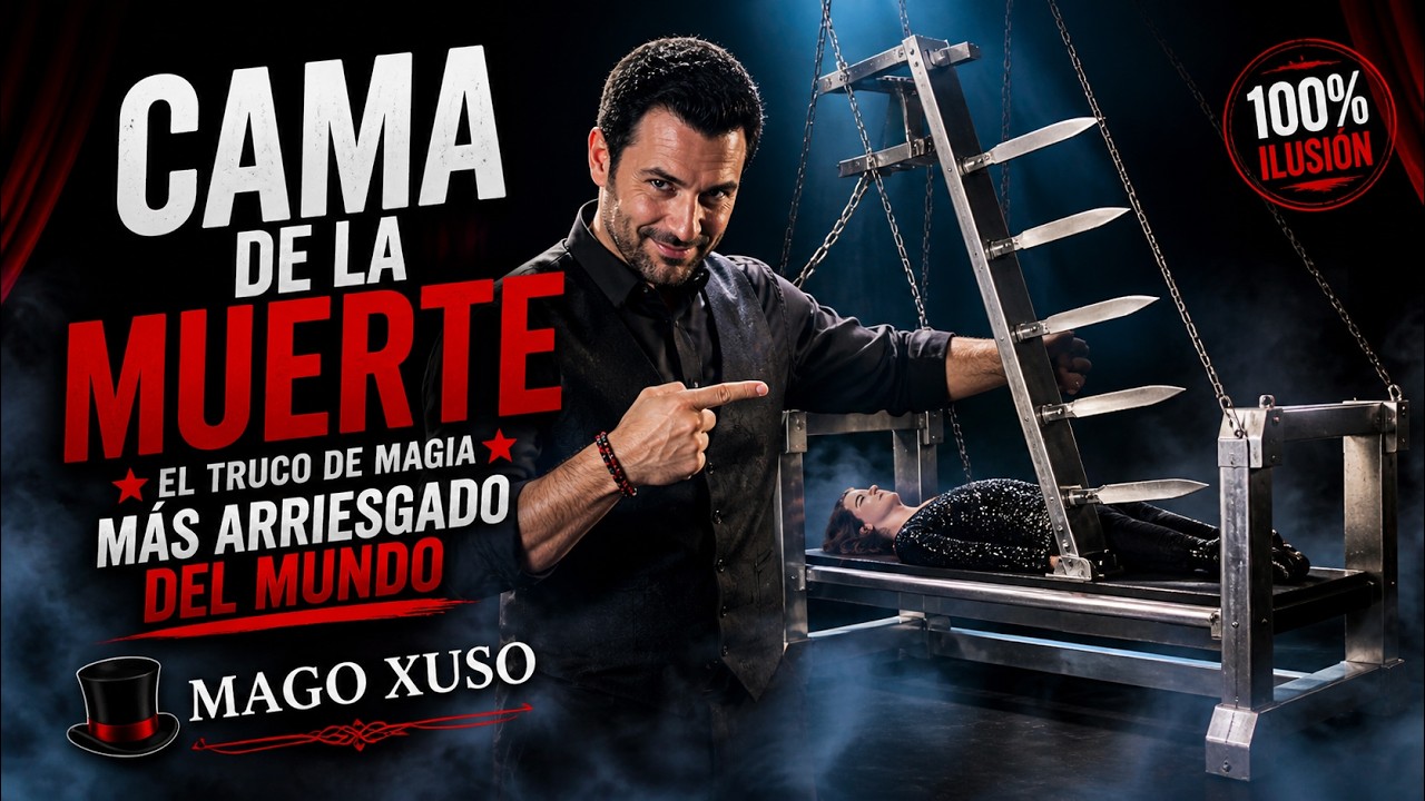 CAMA DE LA MUERTE el truco de magia MÁS ARRIESGADO DEL MUNDO 🎩 Mago Xuso