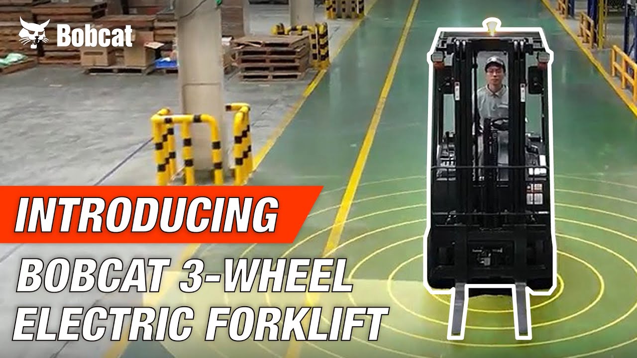 Introducing Bobcat 3-wheel Electric Forklift